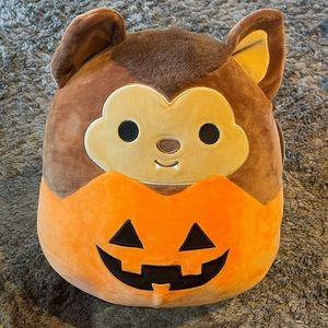 NWT Squishmallows 12” Wade Werewolf In A Pumpkin